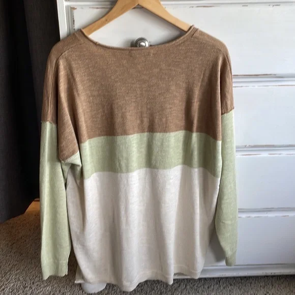Madewell colorblock stripe sweater - Picture 3 of 8